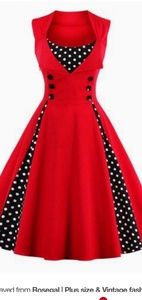 Red Rockabilly Dress